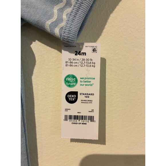 NWT Carter's Child of Mine Blue Shark Romper - 24M - Picture 3 of 3